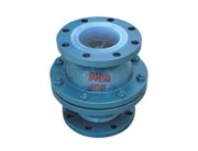 Lining fluorine float ball type check valve H40F46
